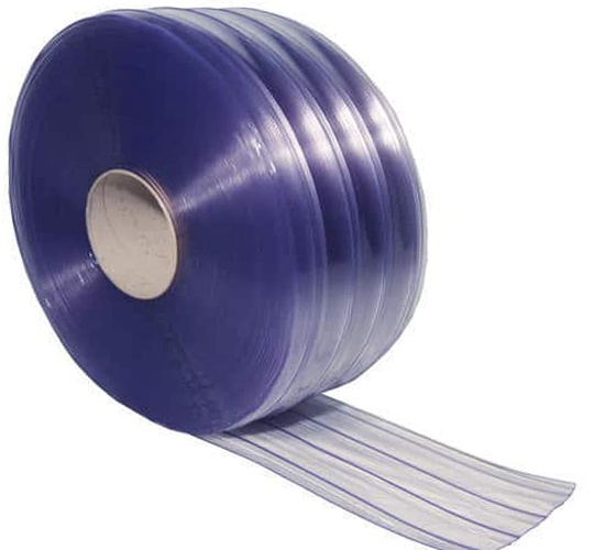 PVC STRIP CURTAIN ROLL RIBBED STRONG TEAR RESISTANT FOR HIGH VOLUME